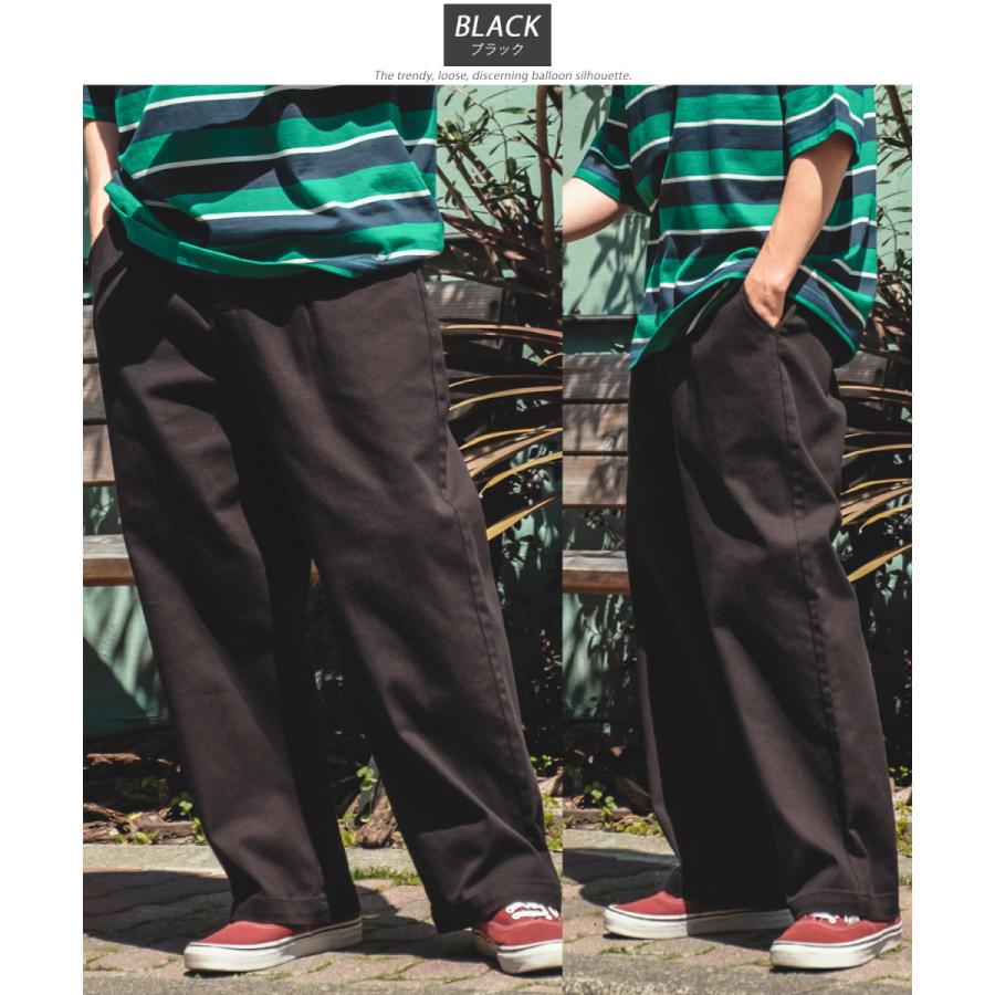 カツラギ ワイド タックパンツ メンズ レディース スラックス ワイドパンツ ワークパンツ バギーパンツ ゆったり 大きい ストリート スケボー アメカジ | improves | 05