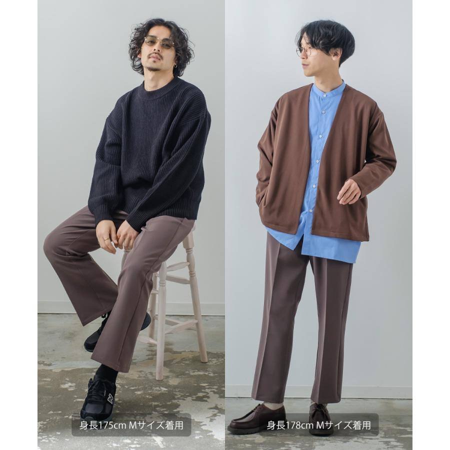 improves フレアパンツ メンズ スラックス ストレッチ フレア