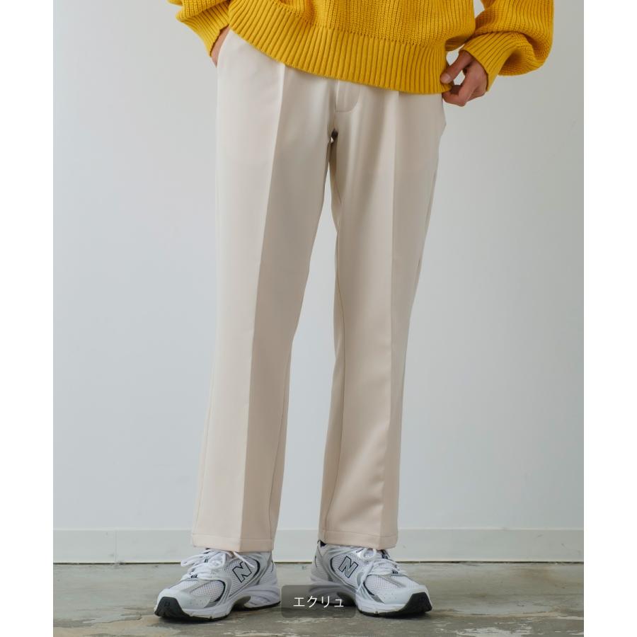 フレアパンツ メンズ スラックス ストレッチ フレア カラーパンツ イージーパンツ ブーツカット タック セットアップ きれいめカジュアル モード 韓国 | improves | 14