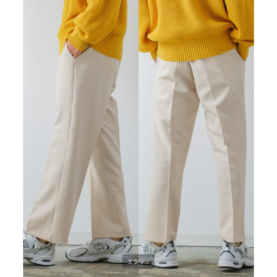 フレアパンツ メンズ スラックス ストレッチ フレア カラーパンツ イージーパンツ ブーツカット タック セットアップ きれいめカジュアル モード 韓国 | improves | 15