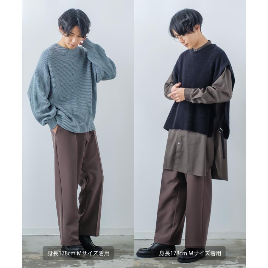 improves スラックス メンズ ワイドパンツ ストレッチ ワイド improves スラックス メンズ ワイドパンツ ストレッチ ワイド