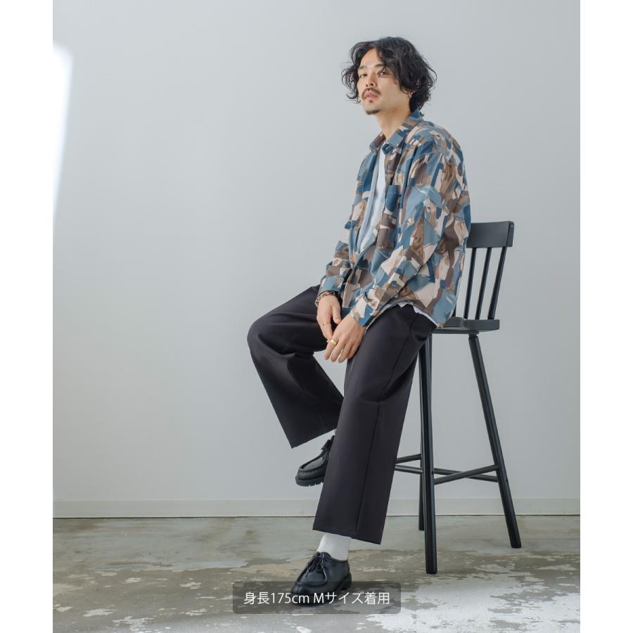 improves スラックス メンズ ワイドパンツ ストレッチ ワイド