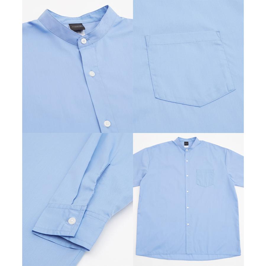 improves（インプローブス） ルーズフィット バンドカラーシャツ