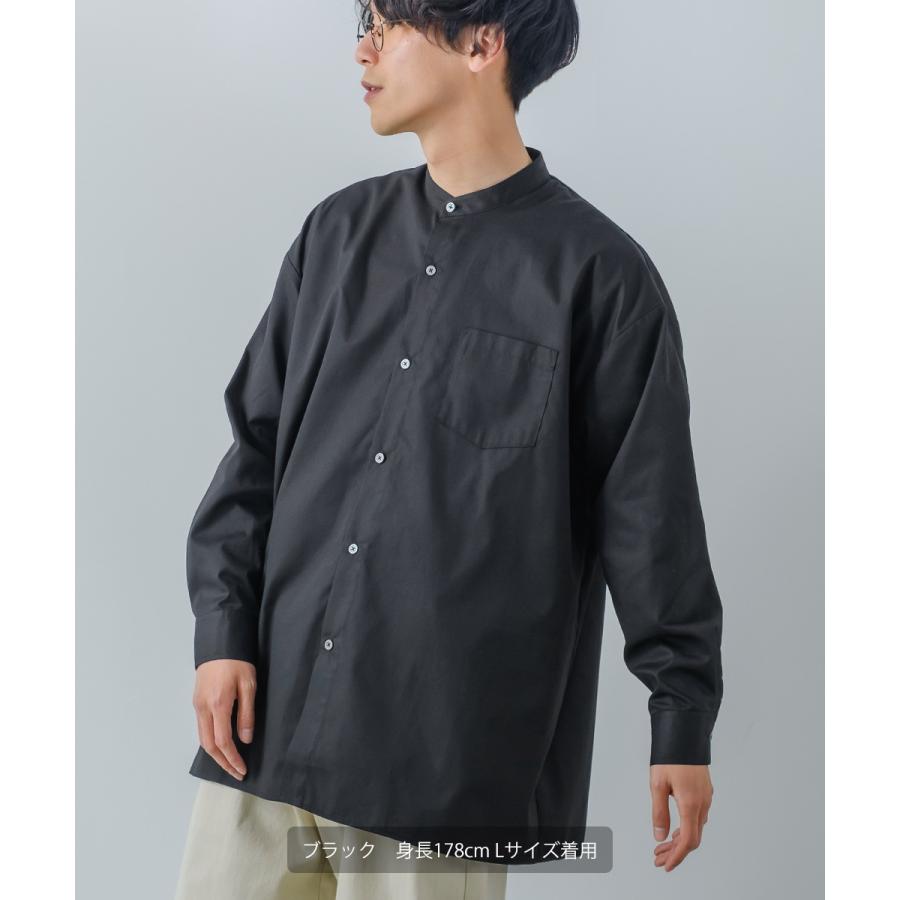 improves（インプローブス） ルーズフィット バンドカラーシャツ