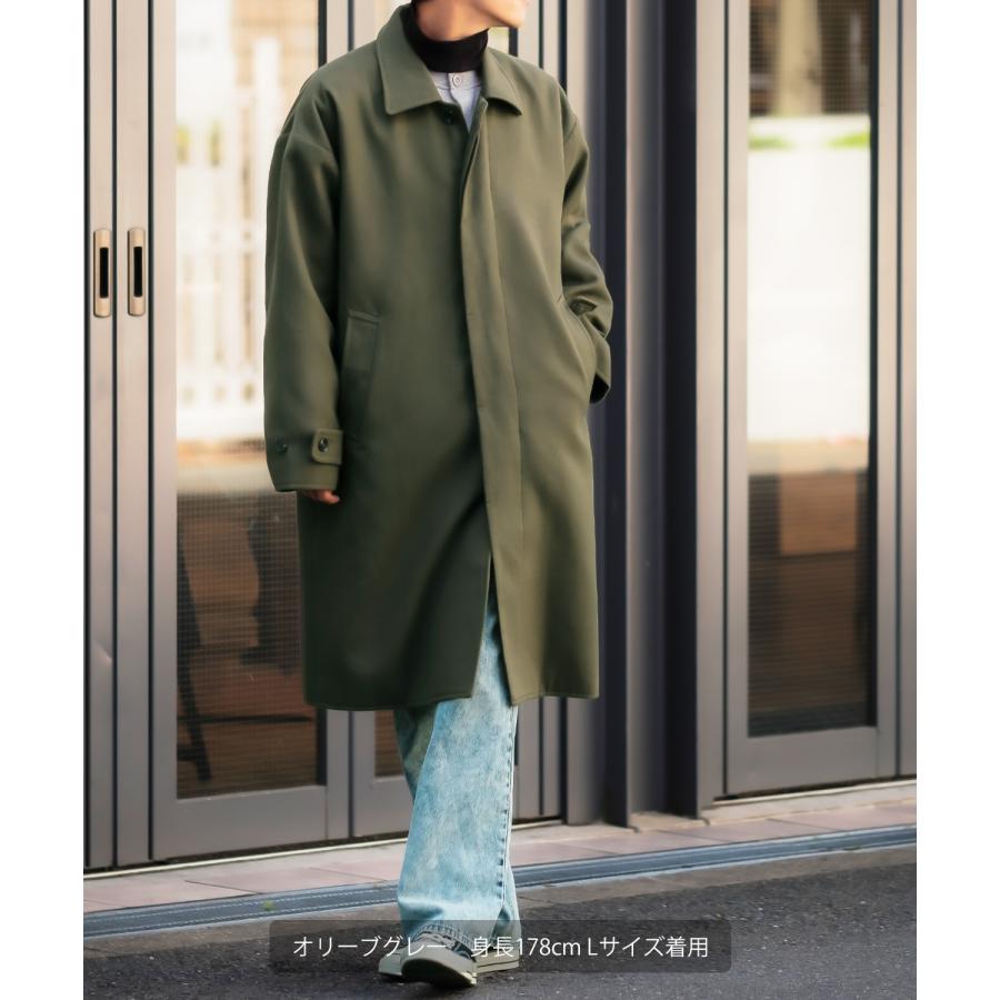 ジャージーメルトン ステンカラー オーバーサイズ コート / リバーシブル ADAM ET ROPE'（アダムエロペ）の「ジャージーメルトン ステン