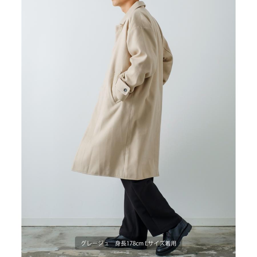 improves オーバーコート メンズ メルトン ロングコート