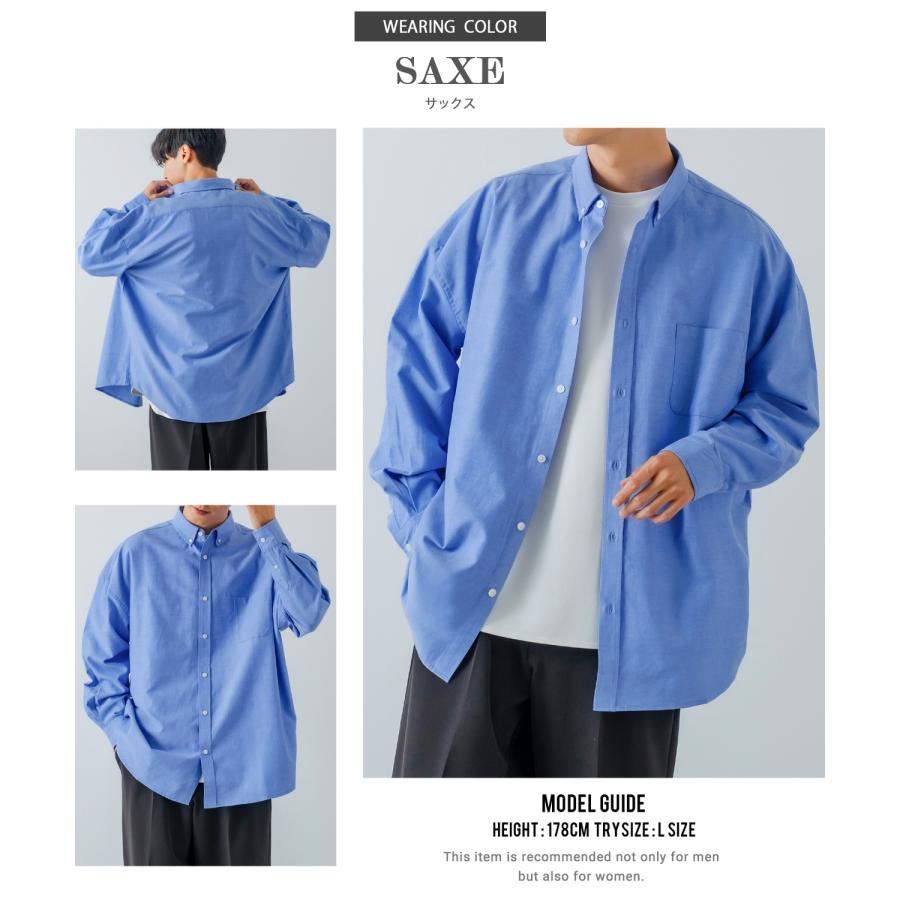 improves 長袖シャツ メンズ オックスフォードシャツ ボタン