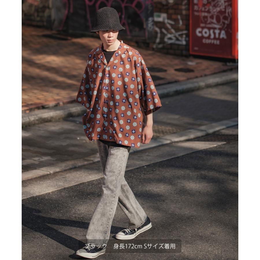 デニムパンツ メンズ ケミカルウォッシュ フレアパンツ ジーンズ デニム フレアカット フレアデニム ヴィンテージ ブーツカット パンタロン 韓国ファッション | improves | 13