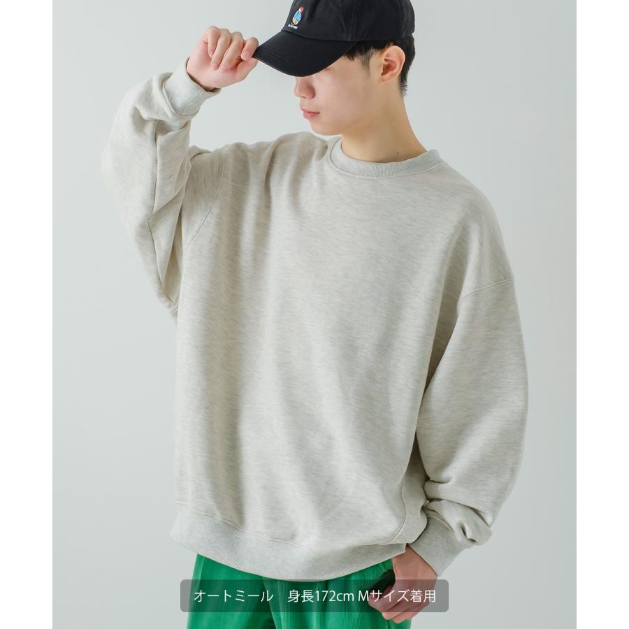 トレーナー メンズ 13.4オンス ヘビーウエイト 裏毛 クルーネック スウェット スエット オーバーサイズ シンプル 古着MIX スポーティー アスレジャー | improves | 08