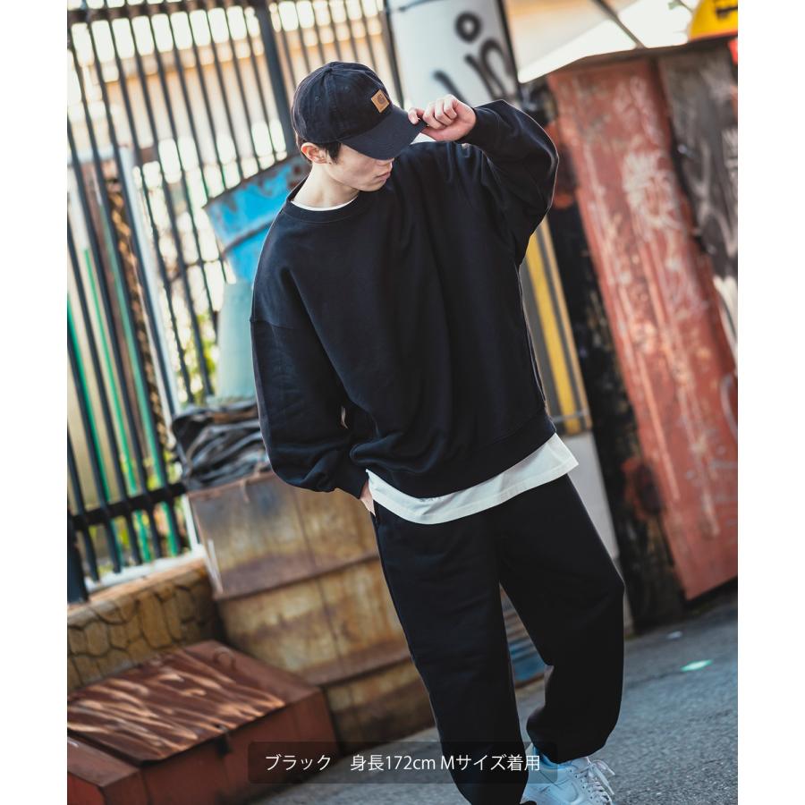 トレーナー メンズ 13.4オンス ヘビーウエイト 裏毛 クルーネック スウェット スエット オーバーサイズ シンプル 古着MIX スポーティー アスレジャー | improves | 12