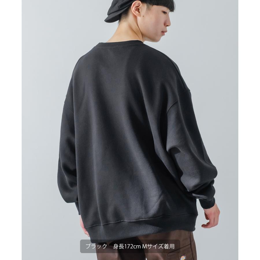 トレーナー メンズ 13.4オンス ヘビーウエイト 裏起毛 クルーネック スウェット スエット オーバーサイズ シンプル 古着MIX スポーティー ストリート | improves | 14