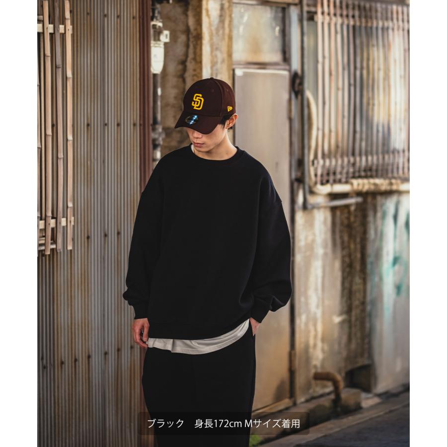 トレーナー メンズ 13.4オンス ヘビーウエイト 裏起毛 クルーネック スウェット スエット オーバーサイズ シンプル 古着MIX スポーティー ストリート | improves | 11