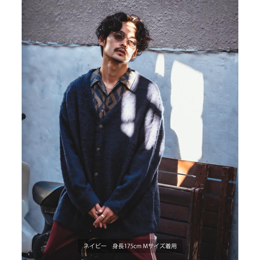 kinema pablo vinci モヘア混カーディガン Khaki Mサイズ pablo vinci kinema モヘア混カーディガン Khaki M - メルカリ