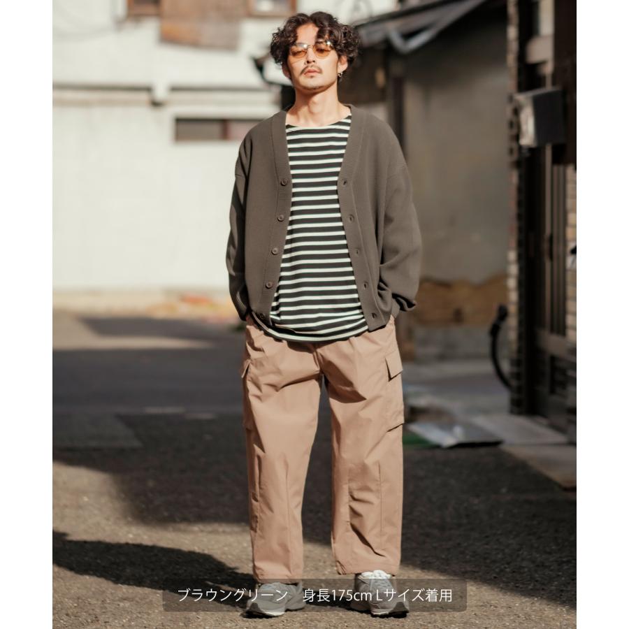 カーディガン メンズ Vネック ニット オーバーサイズ ビッグシルエット 大きいサイズ ゆったり シンプル ベーシック ユニセックス 古着MIX カジュアル | improves | 22