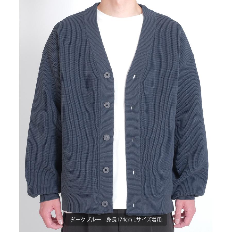 カーディガン メンズ Vネック ニット オーバーサイズ ビッグシルエット 大きいサイズ ゆったり シンプル ベーシック ユニセックス 古着MIX カジュアル | improves | 08