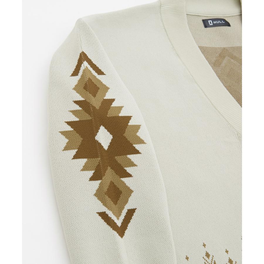 カーディガン メンズ  NULL ヌル ネイティブ柄 ニット Vネック ビッグサイズ オーバーサイズ 大きめ アメカジ カジュアル ストリート 韓国 | improves | 16