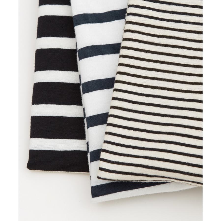 長袖Tシャツ メンズ ボートネック ボーダー ロンT バスクシャツ カットソー 大きいサイズ オーバーサイズ ビッグサイズ ゆったり カジュアル きれいめ シンプル | improves | 21