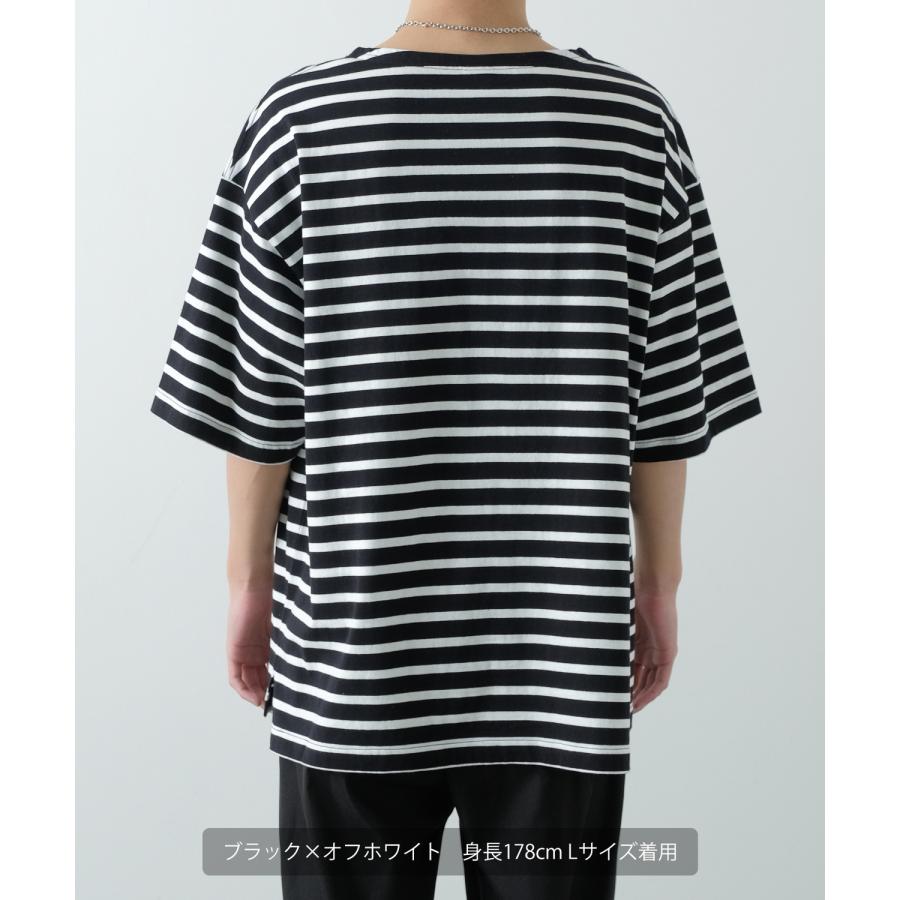 improves（インプローブス） 五分袖Tシャツ メンズ ボートネック