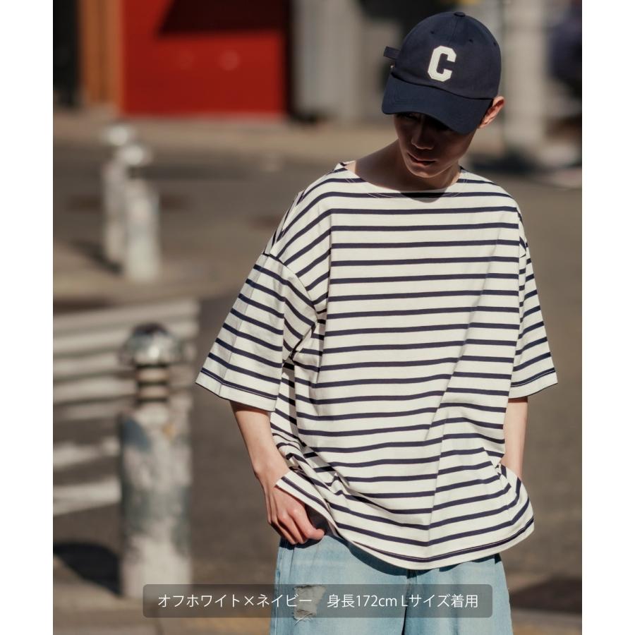 improves（インプローブス） 五分袖Tシャツ メンズ ボートネック