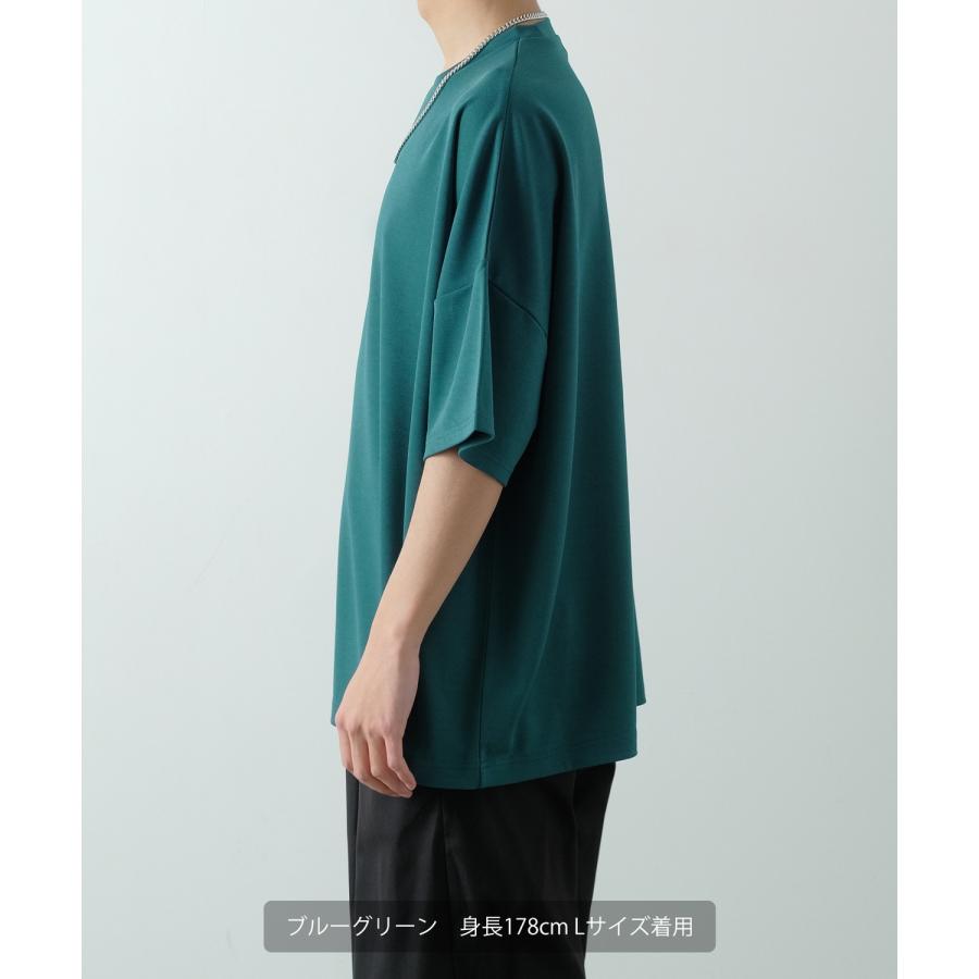 半袖Tシャツ メンズ NULL ヌル ポンチ ドルマンスリーブ カットソー ビッグ オーバーサイズ きれいめ カジュアル シンプル ノームコア ナチュラル モード 韓国 | improves | 12