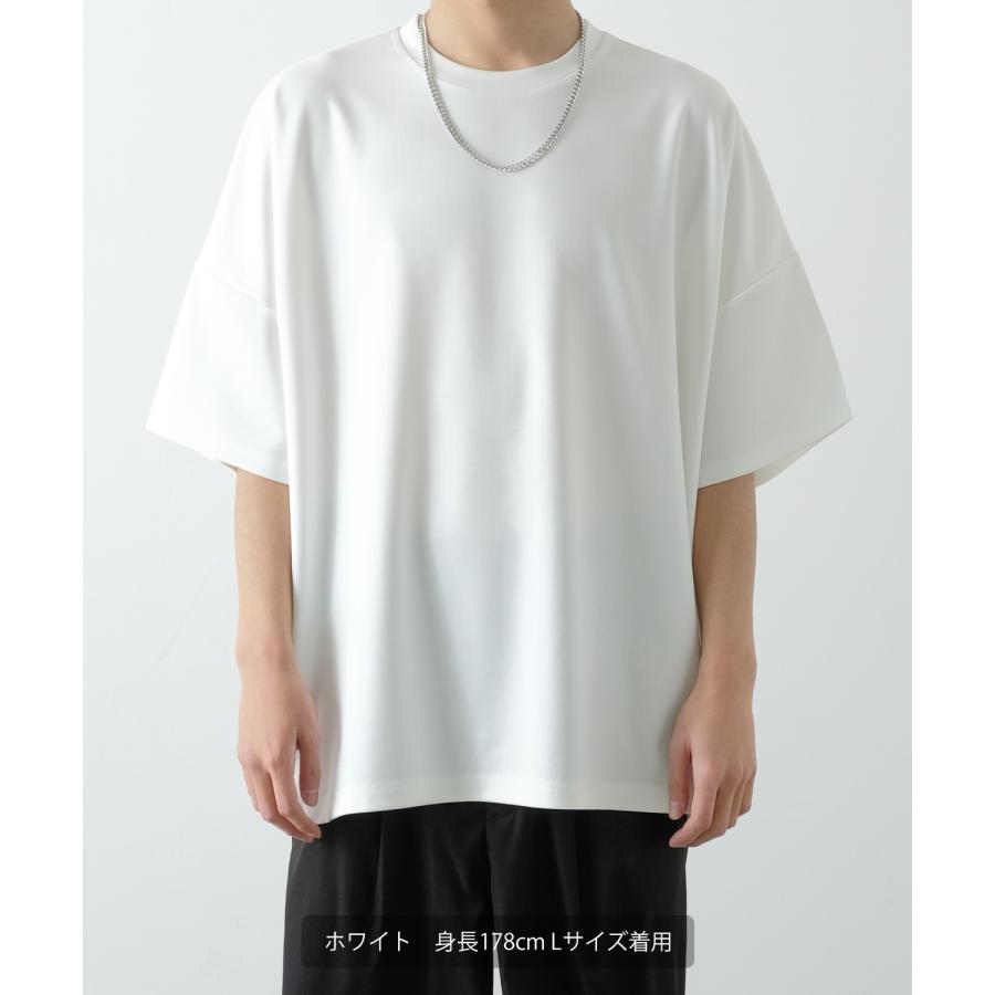 半袖Tシャツ メンズ NULL ヌル ポンチ ドルマンスリーブ カットソー ビッグ オーバーサイズ きれいめ カジュアル シンプル ノームコア ナチュラル モード 韓国 | improves | 07
