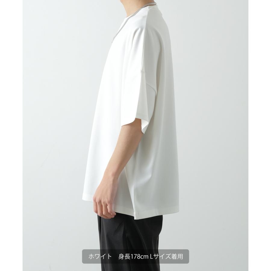 半袖Tシャツ メンズ NULL ヌル ポンチ ドルマンスリーブ カットソー ビッグ オーバーサイズ きれいめ カジュアル シンプル ノームコア ナチュラル モード 韓国 | improves | 08