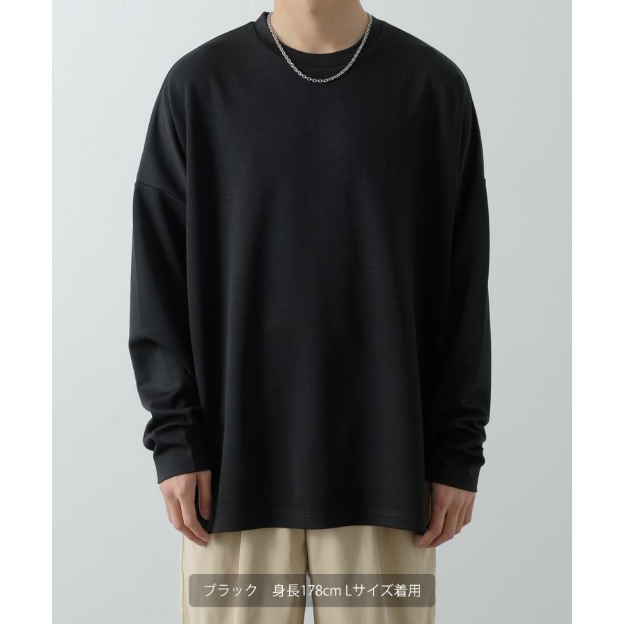 長袖Tシャツ メンズ NULL ヌル ポンチ ドルマンスリーブ ロンT カットソー ビッグ オーバーサイズ カジュアル シンプル ノームコア ナチュラル モード 韓国 | improves | 03