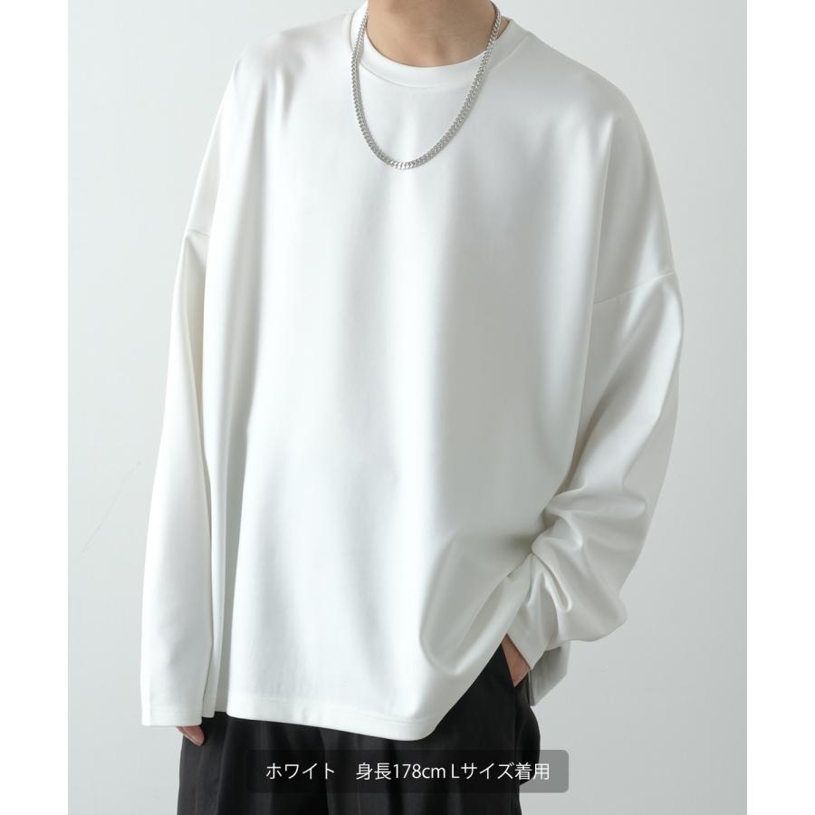 長袖Tシャツ メンズ NULL ヌル ポンチ ドルマンスリーブ ロンT カットソー ビッグ オーバーサイズ カジュアル シンプル ノームコア ナチュラル モード 韓国 | improves | 06