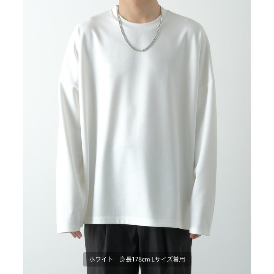 長袖Tシャツ メンズ NULL ヌル ポンチ ドルマンスリーブ ロンT カットソー ビッグ オーバーサイズ カジュアル シンプル ノームコア ナチュラル モード 韓国 | improves | 07