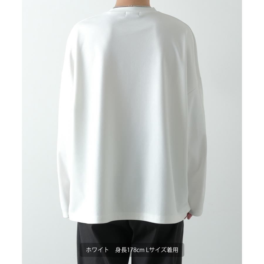 長袖Tシャツ メンズ NULL ヌル ポンチ ドルマンスリーブ ロンT カットソー ビッグ オーバーサイズ カジュアル シンプル ノームコア ナチュラル モード 韓国 | improves | 09