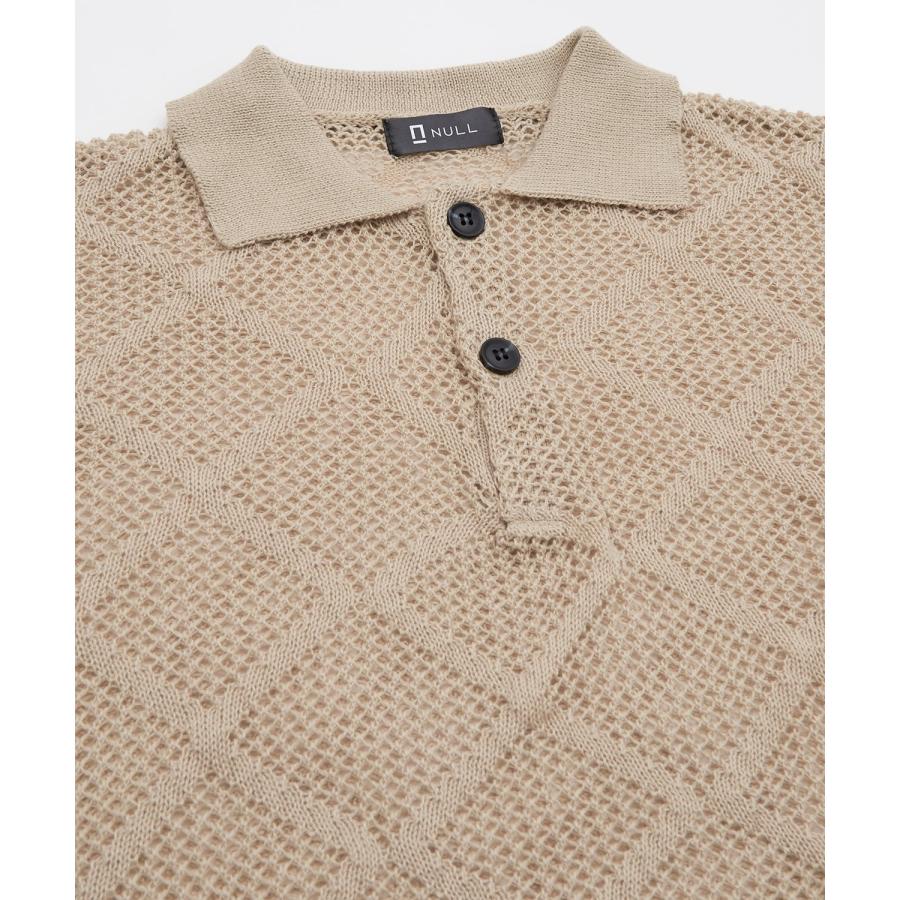 improves（インプローブス） ポロシャツ メンズ NULL ヌル 透かし編み