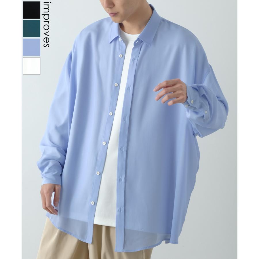 improves（インプローブス） 長袖シャツ メンズ NULL ヌル シアー