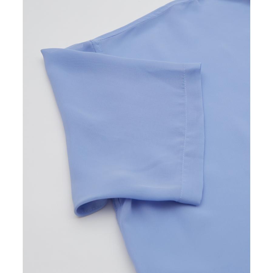 半袖シャツ メンズ NULL ヌル シアーシャツ 透け感 レギュラーカラー ビッグサイズ オーバーサイズ きれいめ カジュアル シンプル | improves | 22