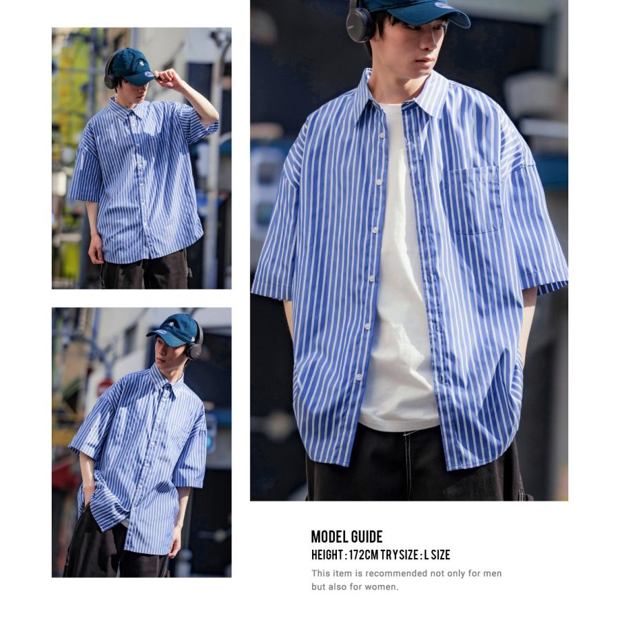 improves（インプローブス） 半袖シャツ メンズ NULL ヌル ストライプ