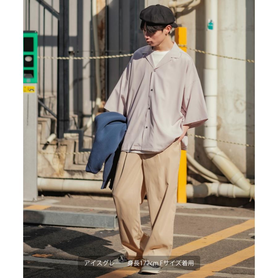 improves（インプローブス） オープンカラーシャツ メンズ ルーズ