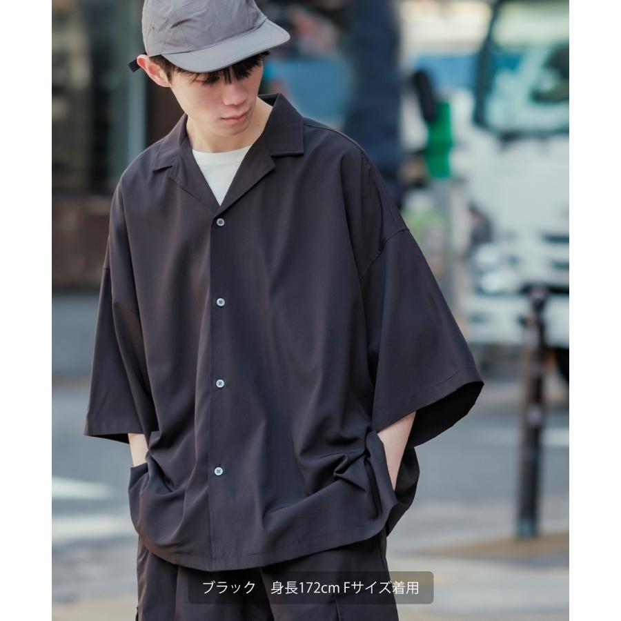 improves（インプローブス） オープンカラーシャツ メンズ ルーズ