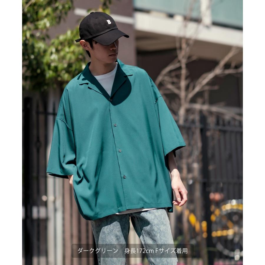 improves（インプローブス） オープンカラーシャツ メンズ ルーズ