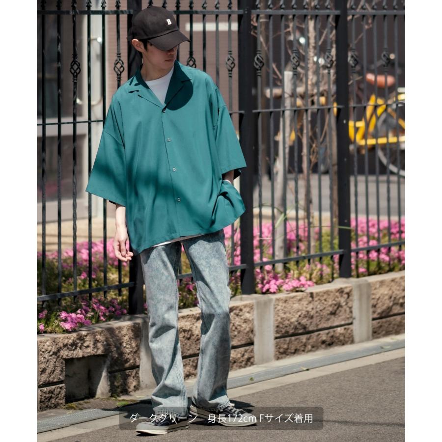 もろもろ　実使用シャツセット improves（インプローブス） オープンカラーシャツ メンズ ルーズ