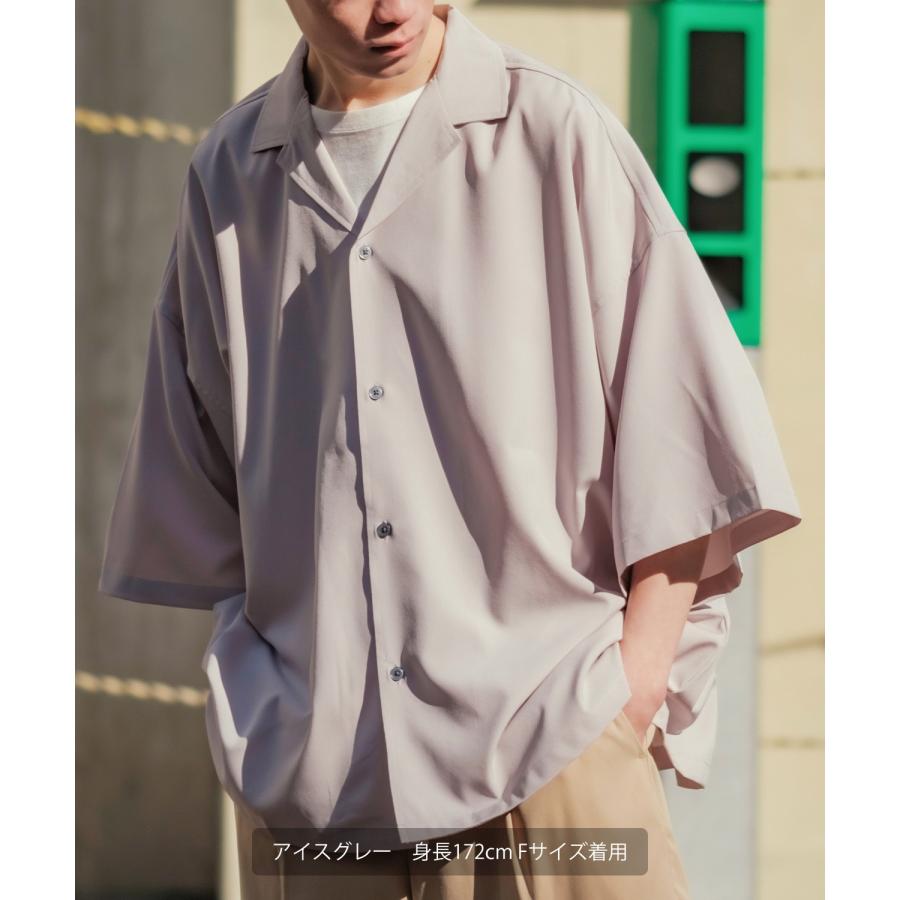 improves（インプローブス） オープンカラーシャツ メンズ ルーズ