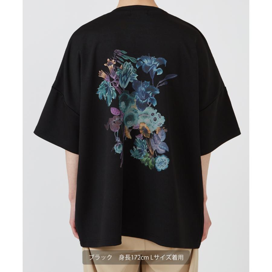 半袖Tシャツ メンズ NULL ヌル フラワー バックプリント ポンチ カットソー ビッグサイズ オーバーサイズ 大きめ アメカジ カジュアル ストリート 韓国 | improves | 19