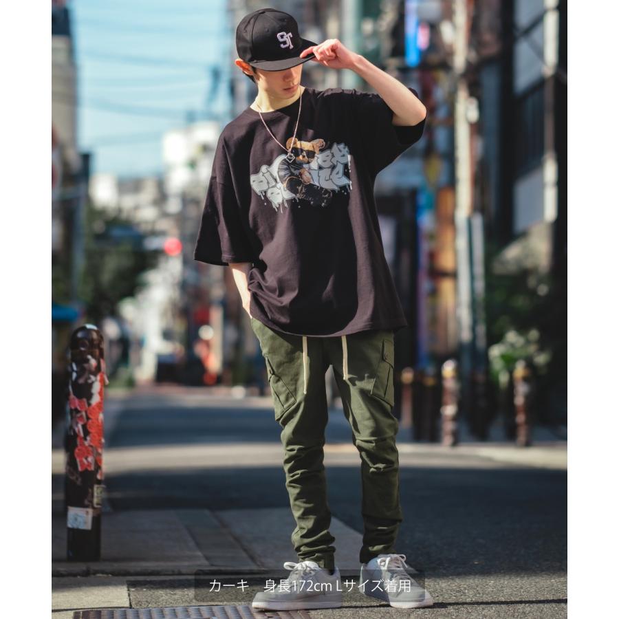 カーゴパンツ メンズ スリムパンツ テーパードパンツ ストレッチ スキニー イージーパンツ コットン ストリート ワーク ミリタリー アメカジ カジュアル | improves | 09