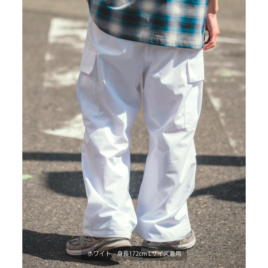 カーゴパンツ メンズ UAU 裏メッシュ 撥水 防風 ワイドパンツ イージーパンツ シャカシャカ ボトムス オーバーサイズ 大きめ カジュアル ストリート 韓国 | improves | 06
