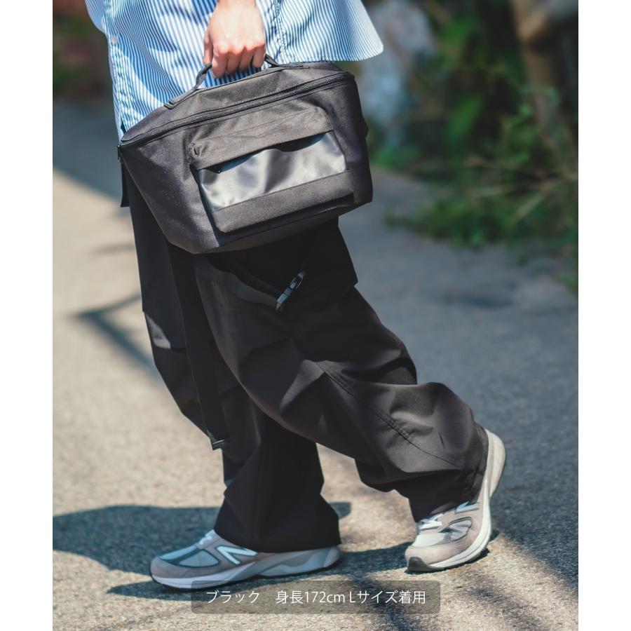 カーゴパンツ メンズ UAU 裏メッシュ 撥水 防風 ワイドパンツ イージーパンツ シャカシャカ ボトムス オーバーサイズ 大きめ カジュアル ストリート 韓国 | improves | 10