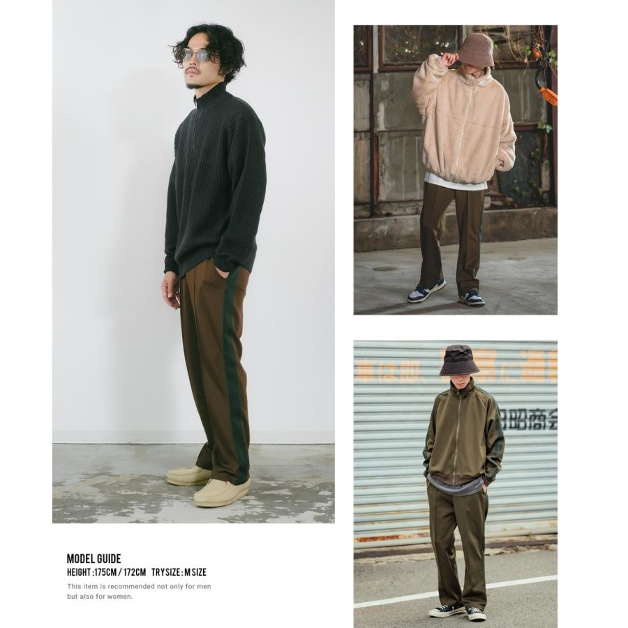 improves トラックパンツ メンズ UAU ワオ ライン ジャージ