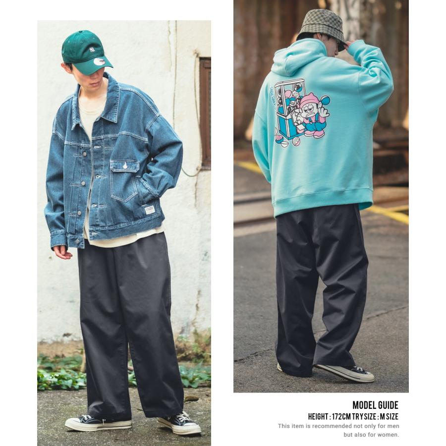 チノパン メンズ UAU ワオ ワイドパンツ チノパンツ ストレートパンツ イージーパンツ スケーターパンツ アメカジ カジュアル ストリート 韓国ファッション | improves | 15