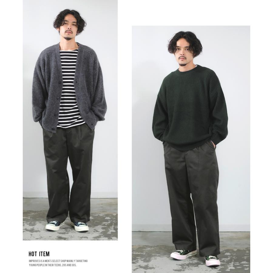 チノパン メンズ UAU ワオ ワイドパンツ チノパンツ ストレートパンツ イージーパンツ スケーターパンツ アメカジ カジュアル ストリート 韓国ファッション | improves | 17