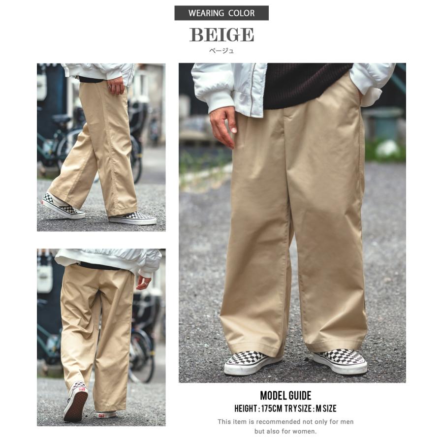 チノパン メンズ UAU ワオ ワイドパンツ チノパンツ ストレートパンツ イージーパンツ スケーターパンツ アメカジ カジュアル ストリート 韓国ファッション | improves | 19