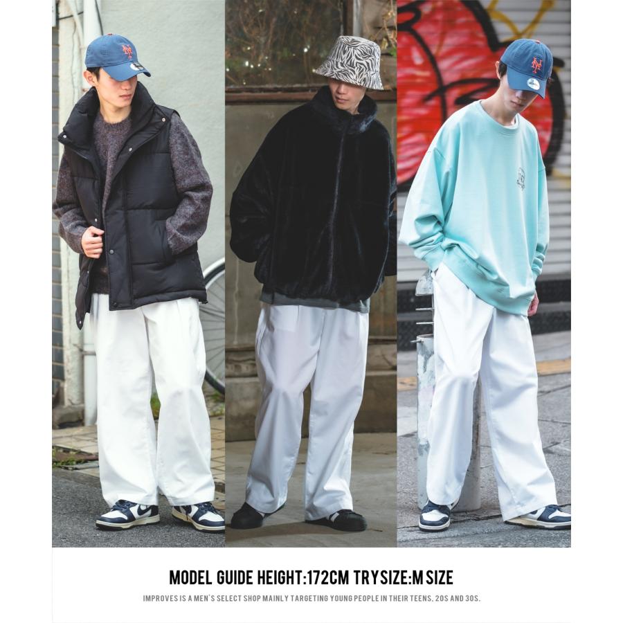 チノパン メンズ UAU ワオ ワイドパンツ チノパンツ ストレートパンツ イージーパンツ スケーターパンツ アメカジ カジュアル ストリート 韓国ファッション | improves | 12