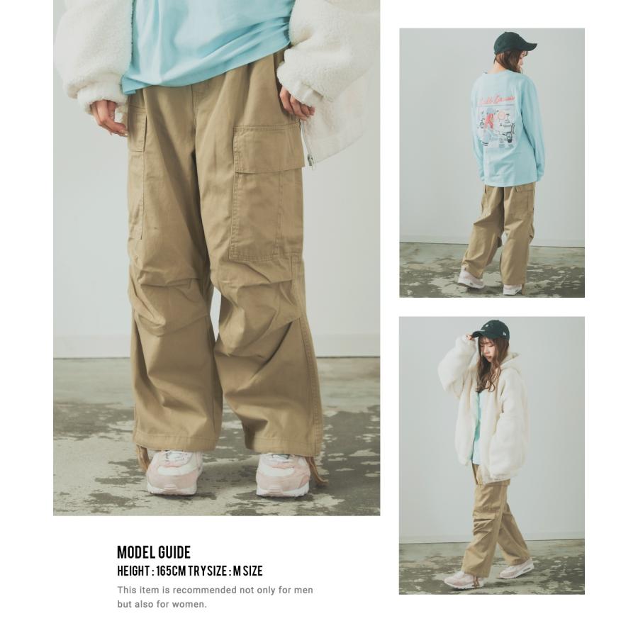 カーゴパンツ メンズ 極太 コットン ミリタリーパンツ カラーパンツ ワイドパンツ イージーパンツ 大きいサイズ ゆったり 韓国ファッション ストリート | improves | 20