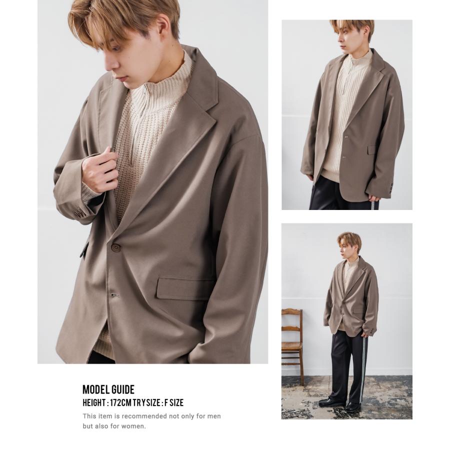 ジャケット メンズ NULL ヌル テーラードジャケット セットアップ オーバーサイズ ビッグサイズ ゆったり シンプル ベーシック カジュアル ストリート きれいめ | improves | 15